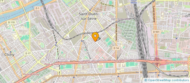localisation de l'entreprise MADAME MELANIE ANDRADE à SAINT-OUEN-SUR-SEINE