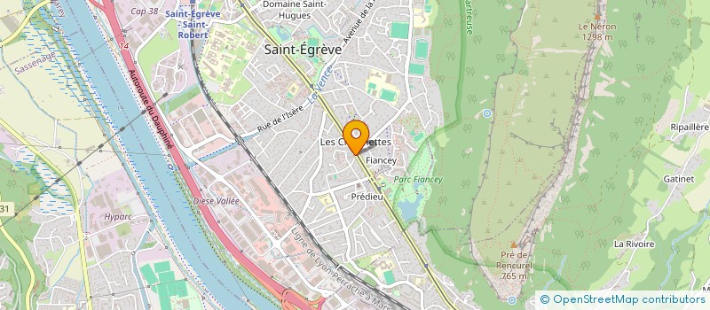 localisation de l'entreprise MADAME MELANIE ARBESSIER  SAINT-EGREVE