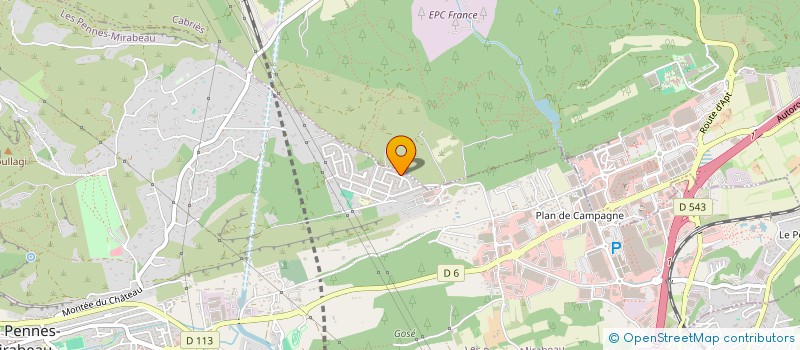 localisation de l'entreprise MADAME MELANIE ARBOUSSET  LES PENNES-MIRABEAU