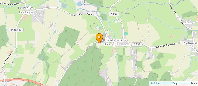 localisation de l'entreprise MADAME MELANIE AUBERT  CONTEVILLE-LES-BOULOGNE