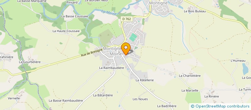 localisation de l'entreprise MADAME MELANIE AUBINEAU  SEVREMOINE