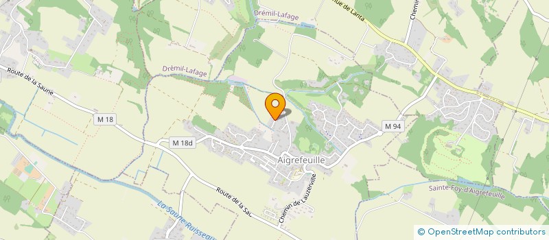 localisation de l'entreprise MADAME MELANIE AUBON  AIGREFEUILLE