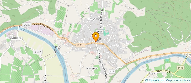 localisation de l'entreprise MADAME MELANIE AUBOURG à PRAYSSAC