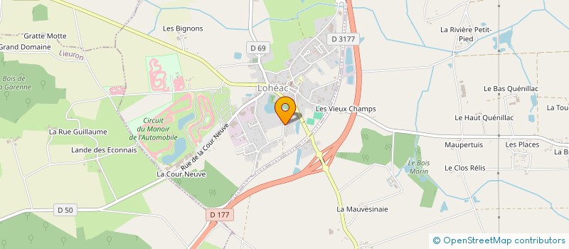 localisation de l'entreprise MADAME MELANIE AUBRY  LOHEAC