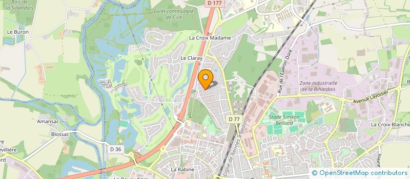 localisation de l'entreprise MADAME MELANIE AUDREN  BRUZ