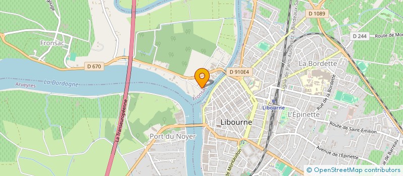 localisation de l'entreprise MADAME MELANIE AUDREY AUBERT  FRONSAC