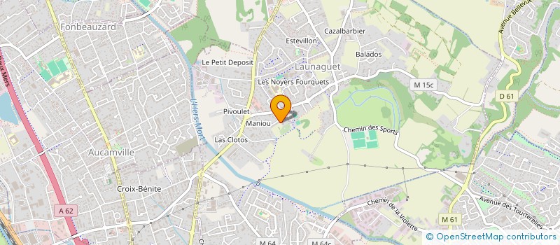 localisation de l'entreprise MADAME MELANIE AUGUSTIN  LAUNAGUET