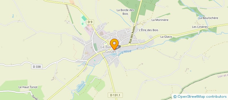 localisation de l'entreprise MADAME MELANIE AUVRAY à LA BAZOCHE-GOUET