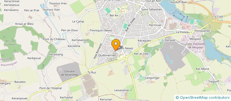 localisation de l'entreprise MADAME MELANIE AVRIL  SAINT-RENAN