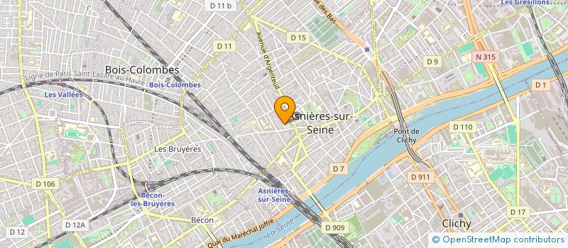 localisation de l'entreprise MADAME MELANIE BA  ASNIERES-SUR-SEINE