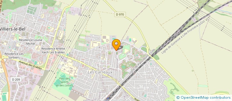 localisation de l'entreprise MADAME MELANIE BABIAK  VILLIERS-LE-BEL