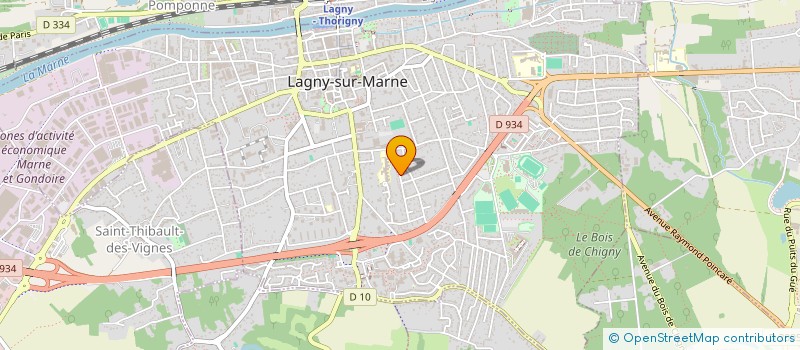 localisation de l'entreprise MADAME MELANIE BACIGALUPI  LAGNY-SUR-MARNE