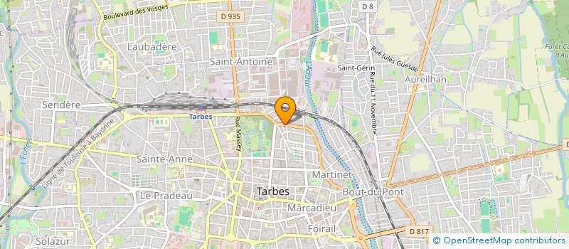 localisation de l'entreprise MADAME MELANIE BACON  TARBES