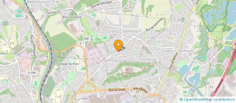 localisation de l'entreprise MADAME MELANIE BAGUE  GRAND-CHARMONT