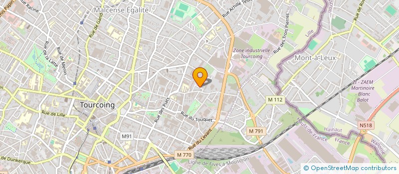 localisation de l'entreprise MADAME MELANIE BAHEU à TOURCOING