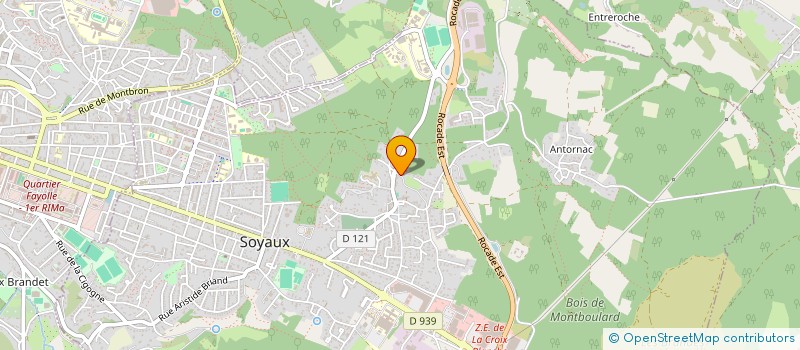 localisation de l'entreprise MADAME MELANIE BAILLET  SOYAUX