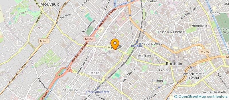 localisation de l'entreprise MADAME MELANIE BAISEZ  ROUBAIX