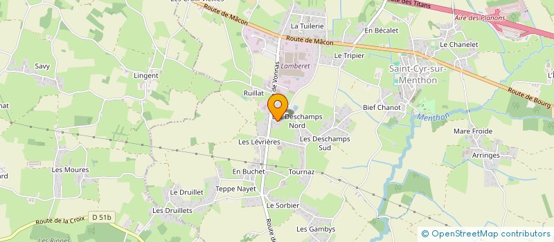 localisation de l'entreprise MADAME MELANIE BALLIGAND à SAINT-CYR-SUR-MENTHON