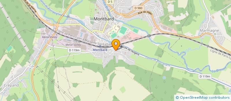 localisation de l'entreprise MADAME MELANIE BALZONI  MONTBARD