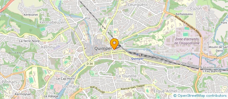 localisation de l'entreprise MADAME MELANIE BANNIER à QUIMPER