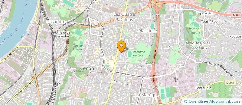 localisation de l'entreprise MADAME MELANIE BANZET  CENON