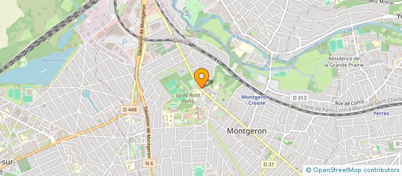 localisation de l'entreprise MADAME MELANIE BARATAUD  MONTGERON