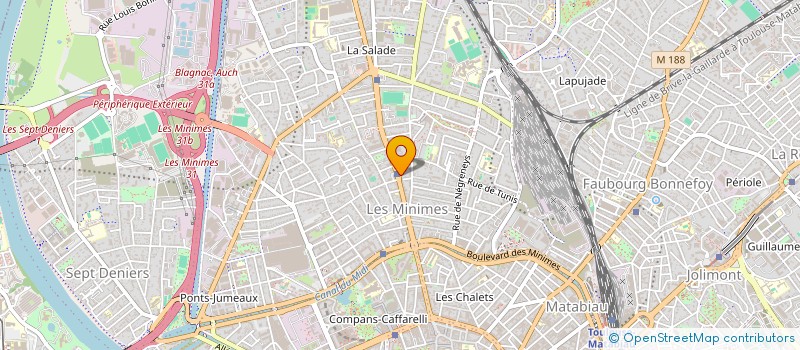 localisation de l'entreprise MADAME MELANIE BARROS  TOULOUSE