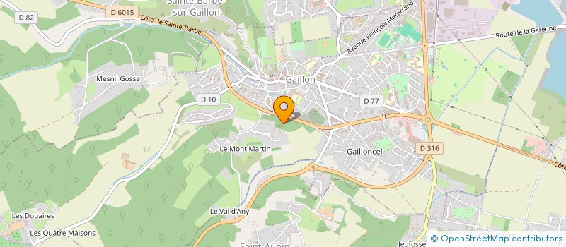 localisation de l'entreprise MADAME MELANIE BARVILLE  FONTAINE-SOUS-JOUY