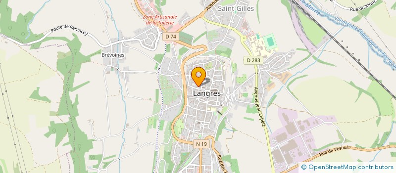 localisation de l'entreprise MADAME MELANIE BASSE à LANGRES