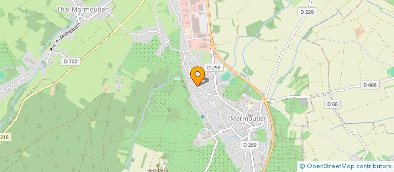 localisation de l'entreprise MADAME MELANIE BASTIAN LOUIS  MARMOUTIER