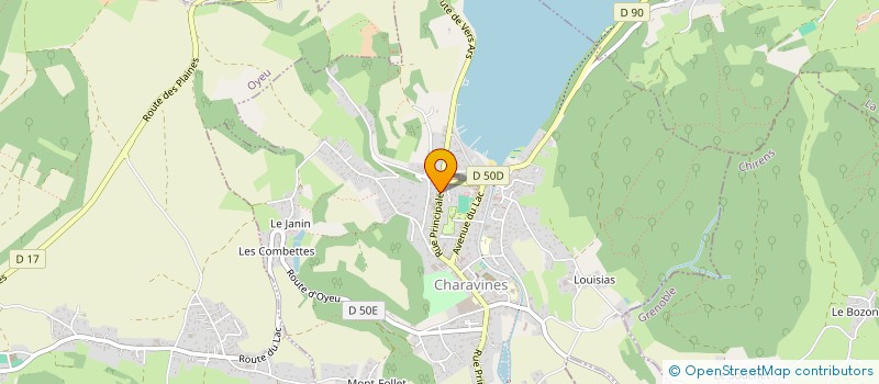 localisation de l'entreprise MADAME MELANIE BAUBIAS  CHARAVINES