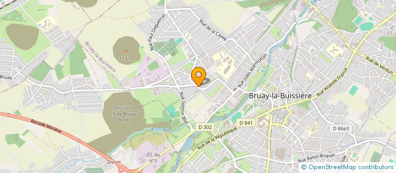 localisation de l'entreprise MADAME MELANIE BAUDE  BRUAY-LA-BUISSIERE