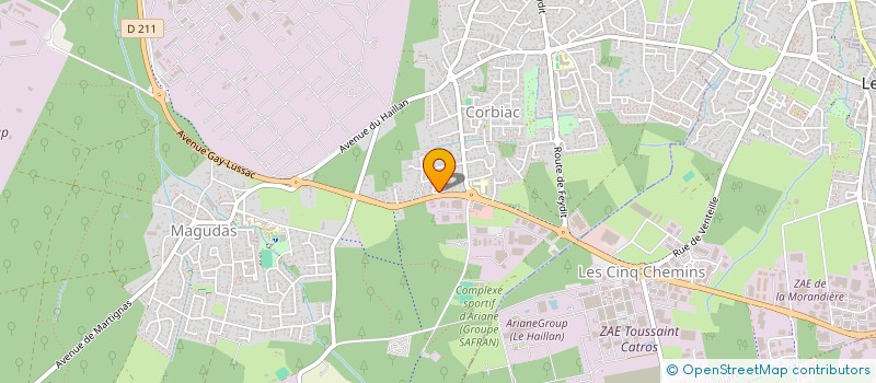 localisation de l'entreprise MADAME MELANIE BAUDRY  SAINT-MEDARD-EN-JALLES