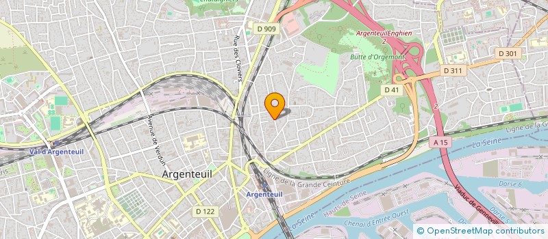 localisation de l'entreprise MADAME MELANIE BAULUCK  ARGENTEUIL