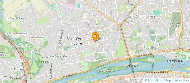 localisation de l'entreprise MADAME MELANIE BAZIN  SAINT-CYR-SUR-LOIRE