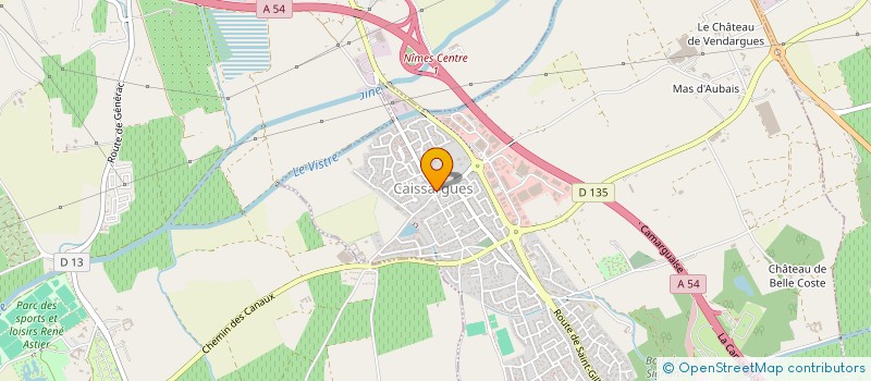 localisation de l'entreprise MADAME MELANIE BENEZET  CAISSARGUES