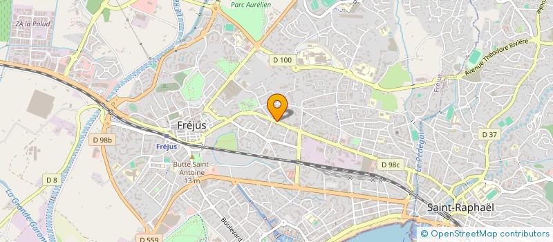 localisation de l'entreprise MADAME MELANIE BERDA à FREJUS