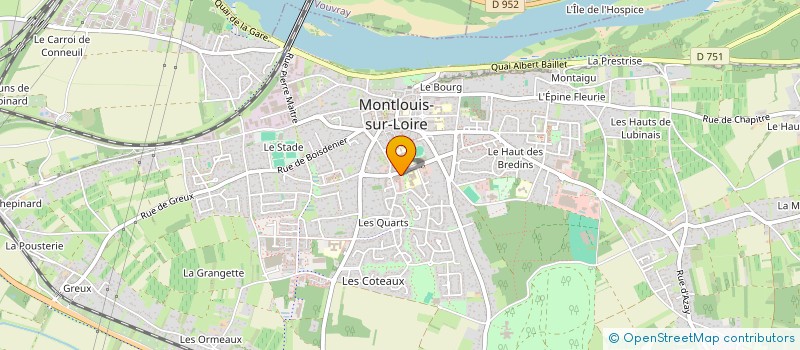 localisation de l'entreprise MADAME MELANIE BERGER  MONTLOUIS-SUR-LOIRE