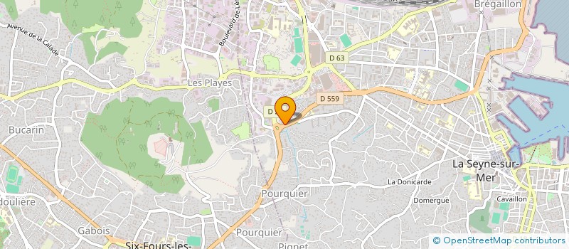 localisation de l'entreprise MADAME MELANIE BERGERO  LA SEYNE SUR MER