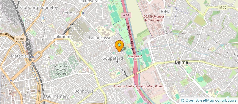 localisation de l'entreprise MADAME MELANIE BERGOUT à TOULOUSE