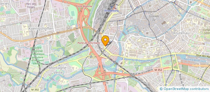 localisation de l'entreprise MADAME MELANIE BERNHARDT à STRASBOURG