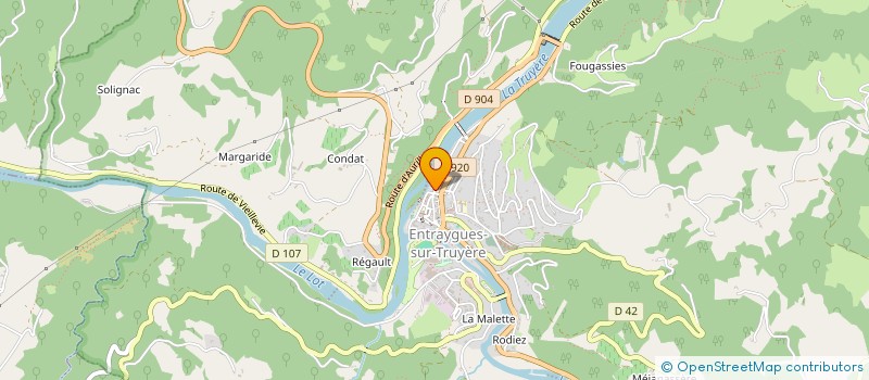 localisation de l'entreprise MADAME MELANIE BERNIE  ENTRAYGUES-SUR-TRUYERE