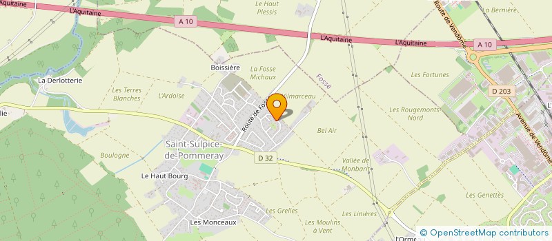 localisation de l'entreprise MADAME MELANIE BERRUET  SAINT-SULPICE-DE-POMMERAY