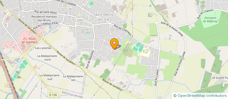 localisation de l'entreprise MADAME MELANIE BERTHELIN à SAINT-DENIS-EN-VAL