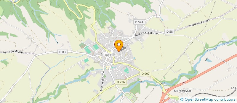 localisation de l'entreprise MADAME MELANIE BERTRAND  NAUCELLE