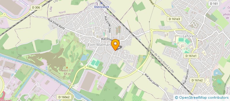 localisation de l'entreprise MADAME MELANIE BESNARD  EVIN-MALMAISON