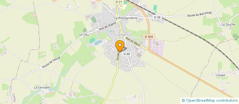 localisation de l'entreprise MADAME MELANIE BESNARDEAU  SABLE-SUR-SARTHE