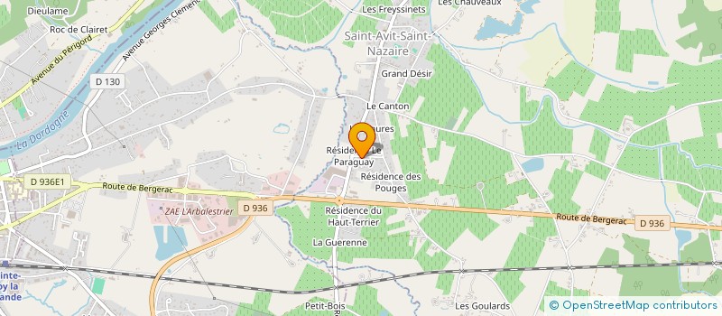 localisation de l'entreprise MADAME MELANIE BIBENS  SAINT-AVIT-SAINT-NAZAIRE