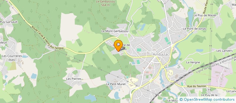 localisation de l'entreprise MADAME MELANIE BIGAS  AMBAZAC