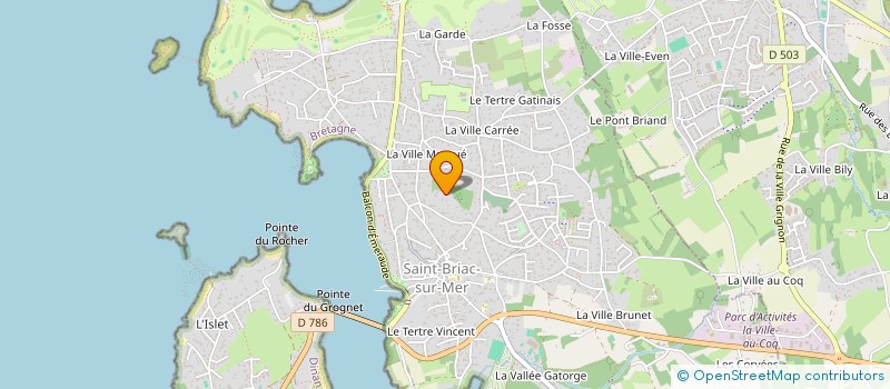 localisation de l'entreprise MADAME MELANIE BILLOT  SAINT-BRIAC-SUR-MER